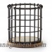 Pfaltzgraff Anvil Cage Wire/Acacia Wood Flatware Caddy PFZ2657